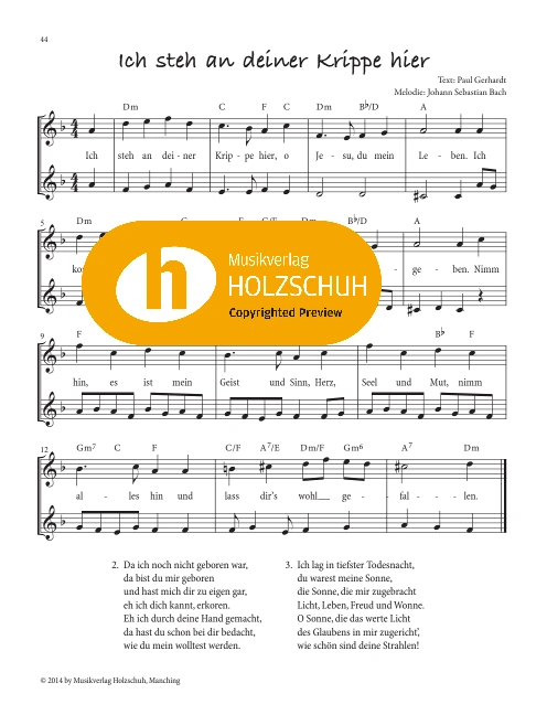 Ich steh an deiner Krippe hier